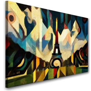 Quadro Abstrato Torre Eiffel