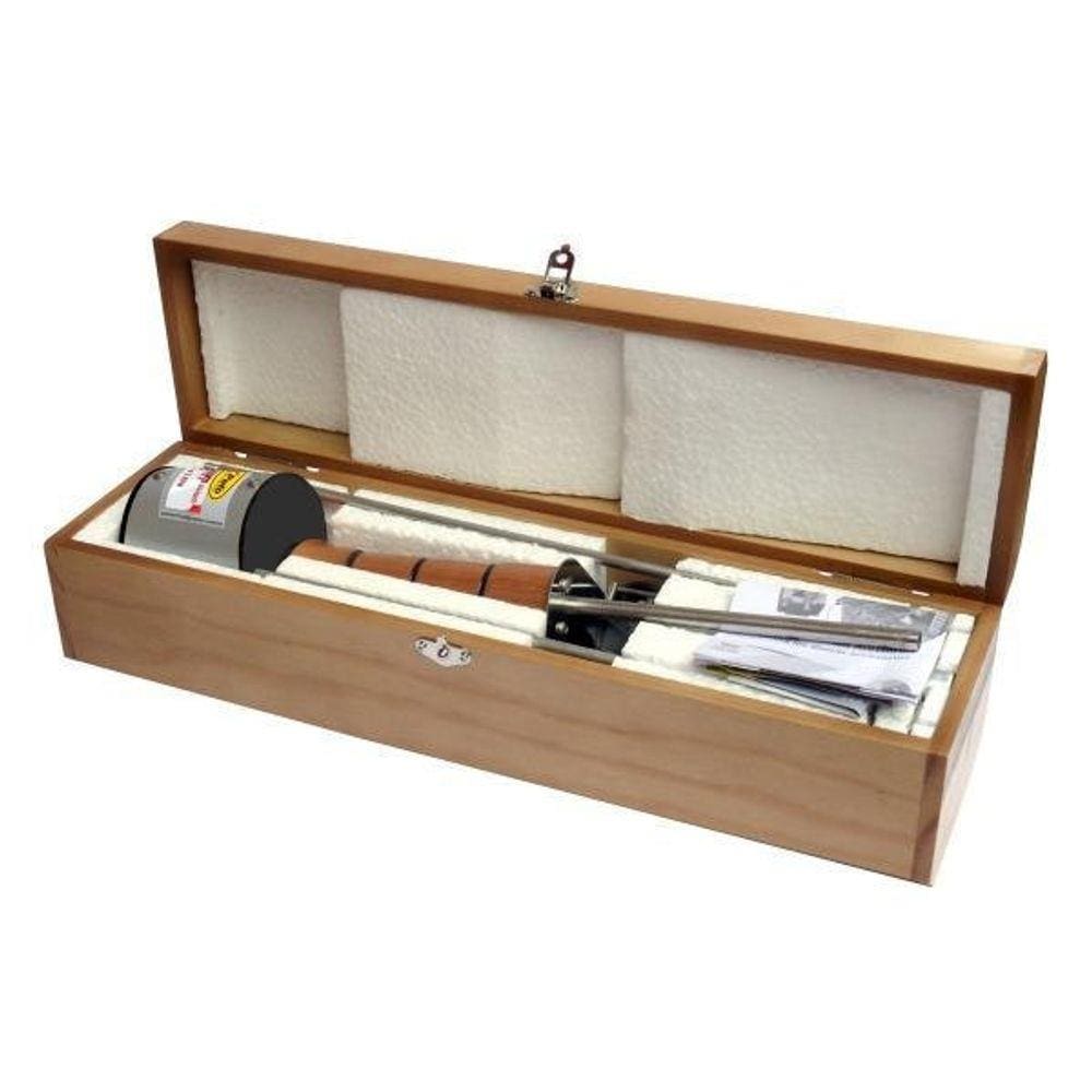 Espeto Giratório Elétrico Xpeto Premium 220V Caixa Madeira