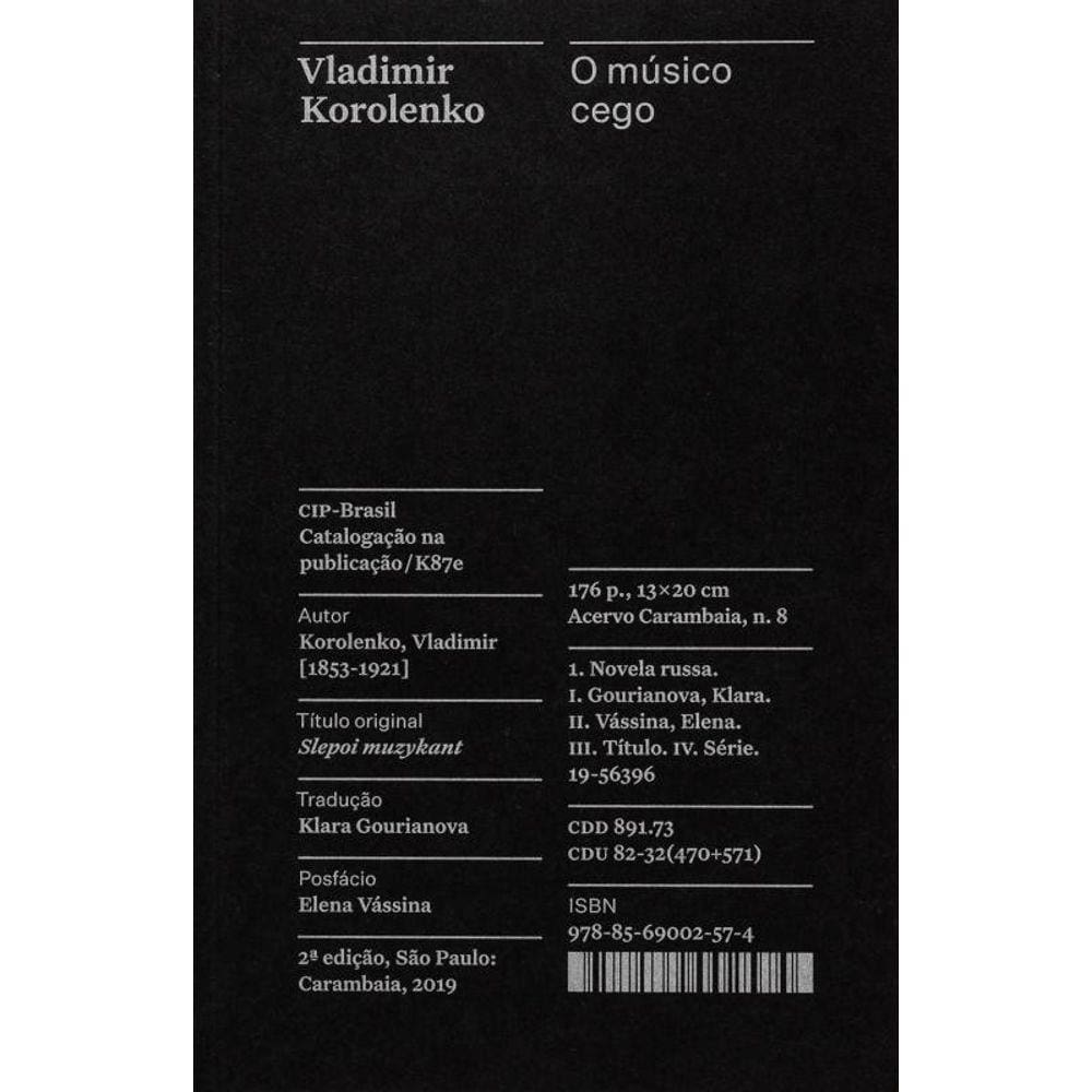 O músico cego - Coleção Acervo
