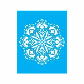 Stencil Tamako Mandala - 20X25Cm - Ref 9158