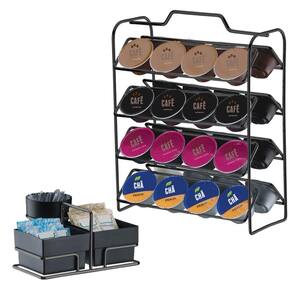 Kit Suporte 32 Cápsulas Dolce Gusto + Porta Sachês Onix Preto - 1145OX Future