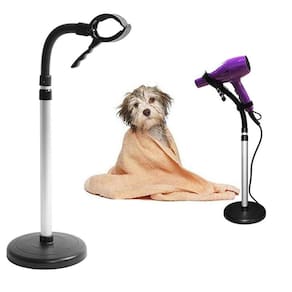 Suporte Secador Cabelo Pet Flexivel Bancada Giratorio Chao Cabeleireiro Ajustavel