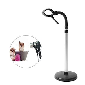 Suporte Secador Cabelo Pet Shop Flexivel Bancada Ajustavel Chao Giratorio Salao Cabeleireiro