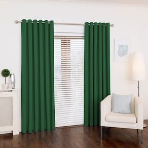 Cortina Roma Oxford Verde-bandeira Sala/Quarto 300x250 para varão - Fabritex
