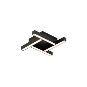 Plafon Newline Fit Led 680 Bivolt Preto 3000K Luz Amarela