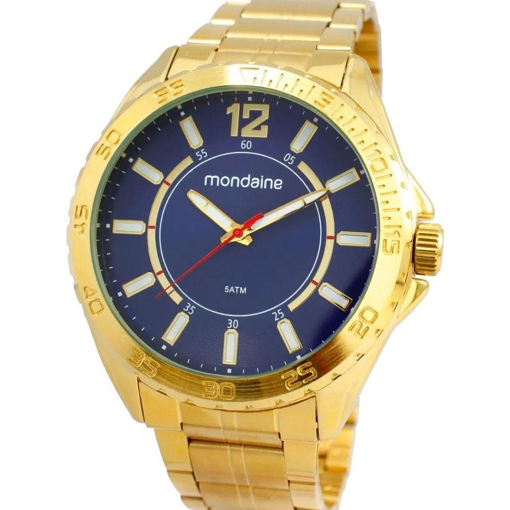 Relógio Mondaine Masculino Dourado 53828Gpmvde4