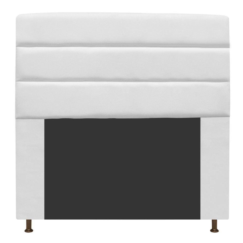 Cabeceira Estofada Turim 160 Cm Queen Size Suede Branco