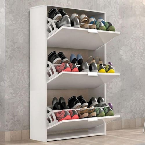 Sapateira Safira 3 Portas - Branco