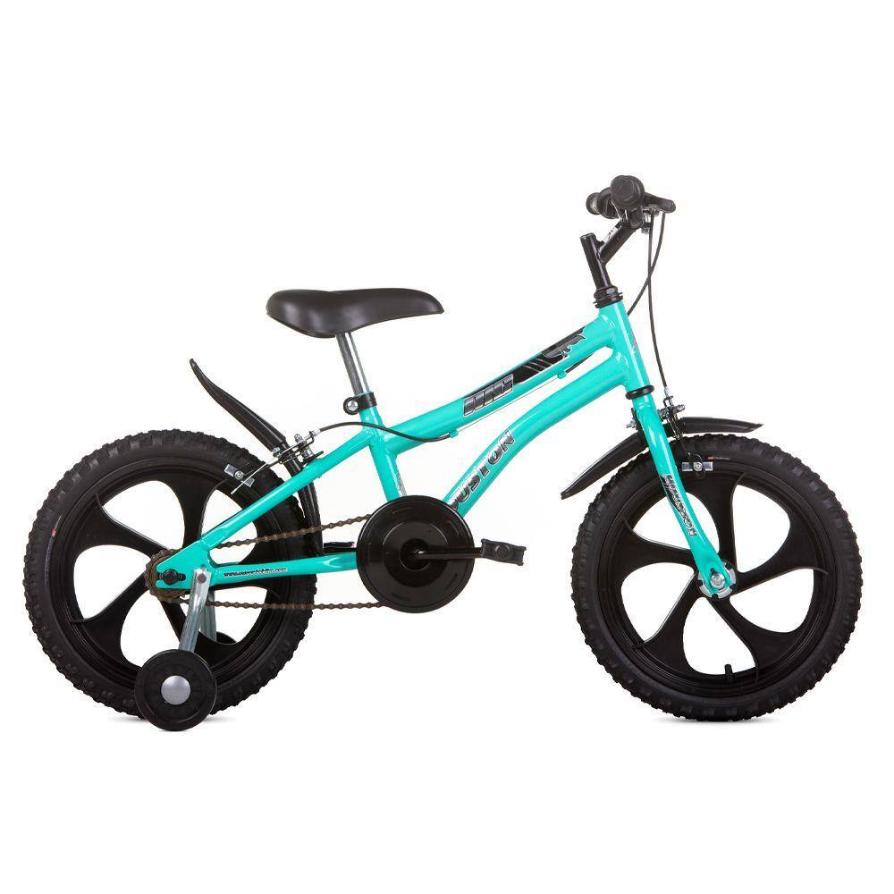 imagem-Bicicleta Infantil Aro 16 Nic Verde Água Houston Bike