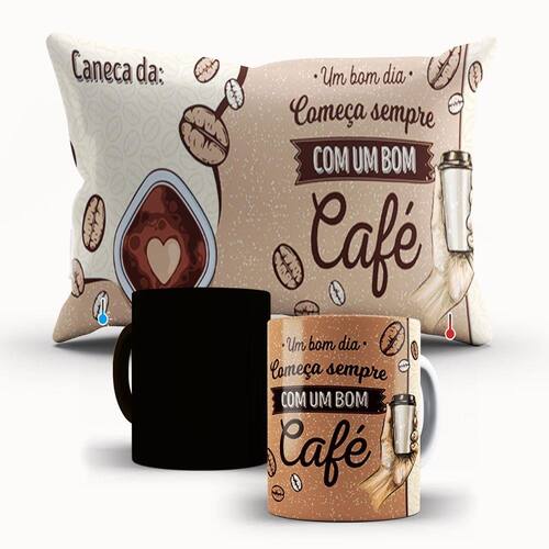 Kit Almofada e Caneca Mágica de Porcelana | Casas Bahia Kit Almofada e Caneca Mágica de Porcelana | Casas Bahia