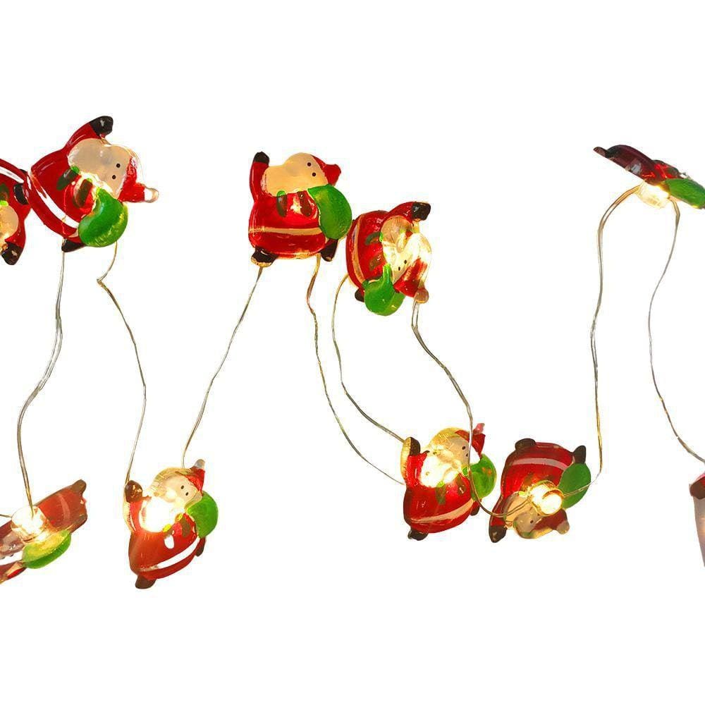 Cordão Luminoso Natalino 1 Metro Led 10 Mini Noel Taschibra