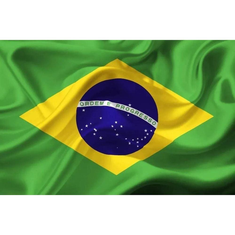 Adesivo Brasil Bandeira Sticker 50X35Cm