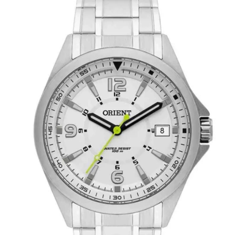 Relógio Orient analógico prata em aço 10ATM MBSS1270 S2SX