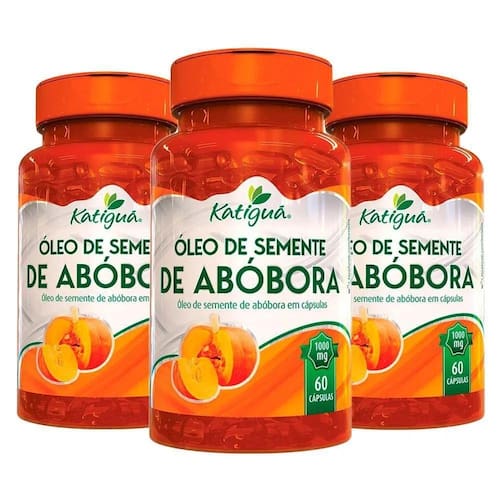 Kit 3 Óleo De Semente De Abóbora - 60 Cápsulas - Katiguá Menor preço em Kit 3 Óleo De Semente De Abóbora - 60 Cápsulas - Katiguá