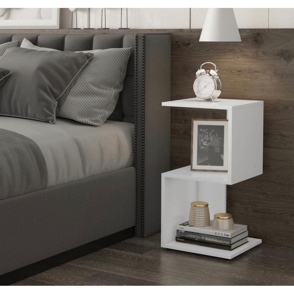 mesa de cabeceira Decorativo Branco