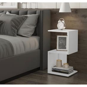 mesa de cabeceira Decorativo Branco