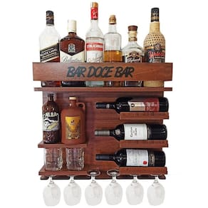 Barzinho Adega Parede - Bar Doce Bar - 54 X 51 Imbuia