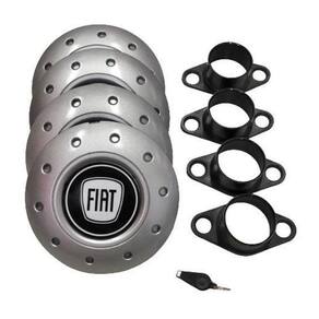 Calotas Miollo Fiat Fiorino Aro 13 1996/2016 Amarok Prata