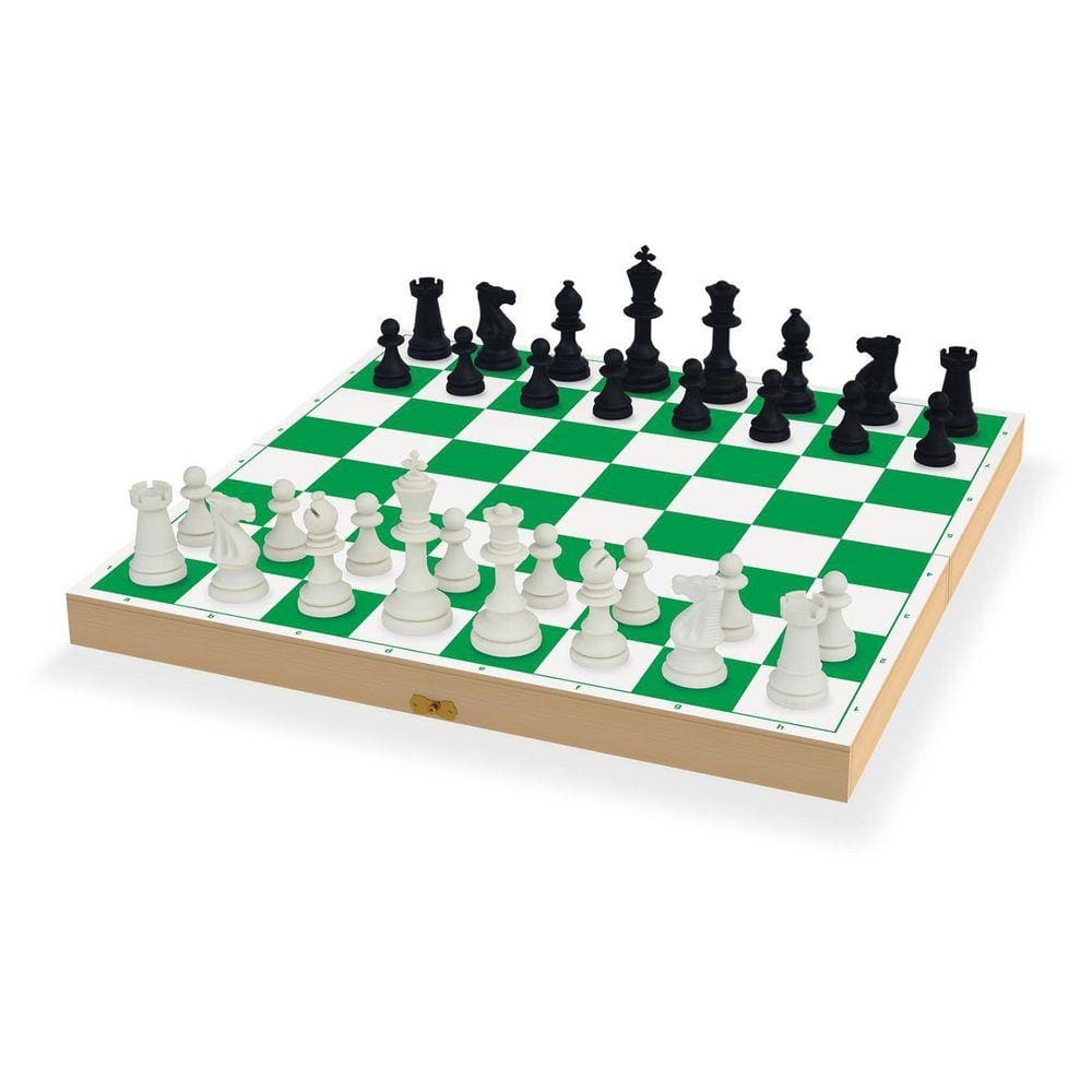 Jogo Xadrez Tabuleiro Madeira Luxo Dobrável Chess 24x24