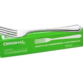 Garfo De Sobremesa Continental Kit Com 12 Und