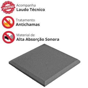 Placas De Isolamento Acústico 50Cm Anti-Chama Profisional