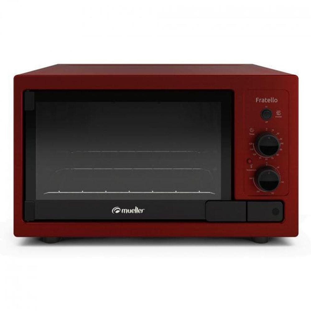 Forno Eletrico Fratello Com Timer Vermelho 220 v Mueller