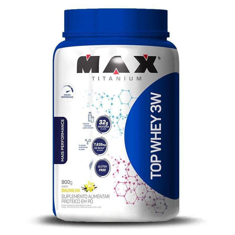 Top Whey 3W 900G + Performance Max Titanium