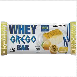 Whey Grego Bar Mousse de Maracujá Nutrata Caixa Com 12