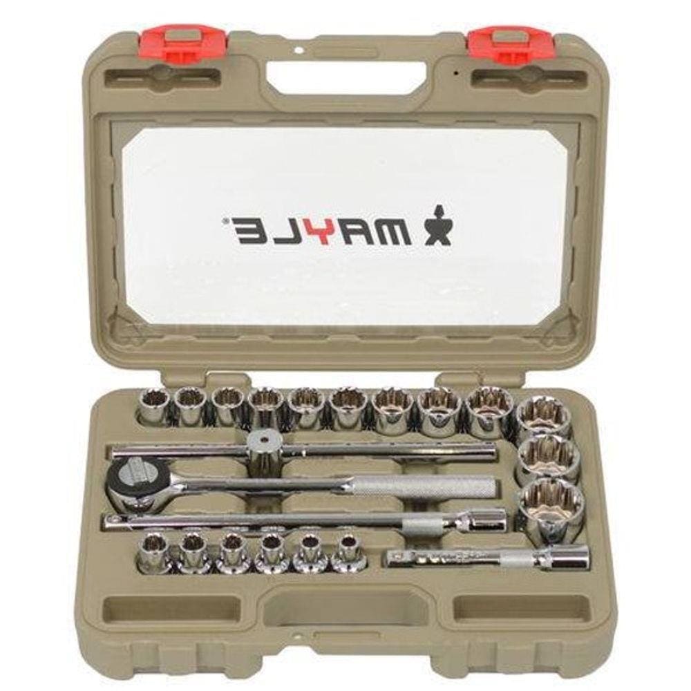 Jogo de Soquete Estriado 1/2 - Mayle