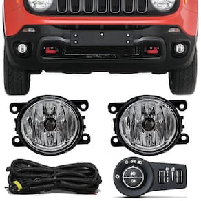 Kit Farol De Milha Neblina Jeep Renegade - Botão Painel