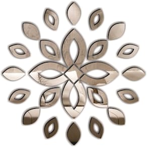 Espelho Decorativo Acrílico Enfeite Mandala 76X76 Cm 38199