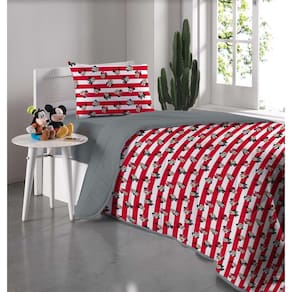 Jogo Cama Casal 3 Peças Minnie Poa De Malha 100% Algodão