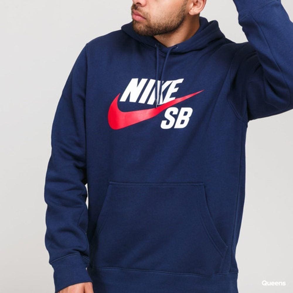 red and blue moletom com capuz nike