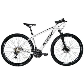 Bicicleta Aro 29 Ksw Xlt 21 Shimano Disco Branco Preto 15´´