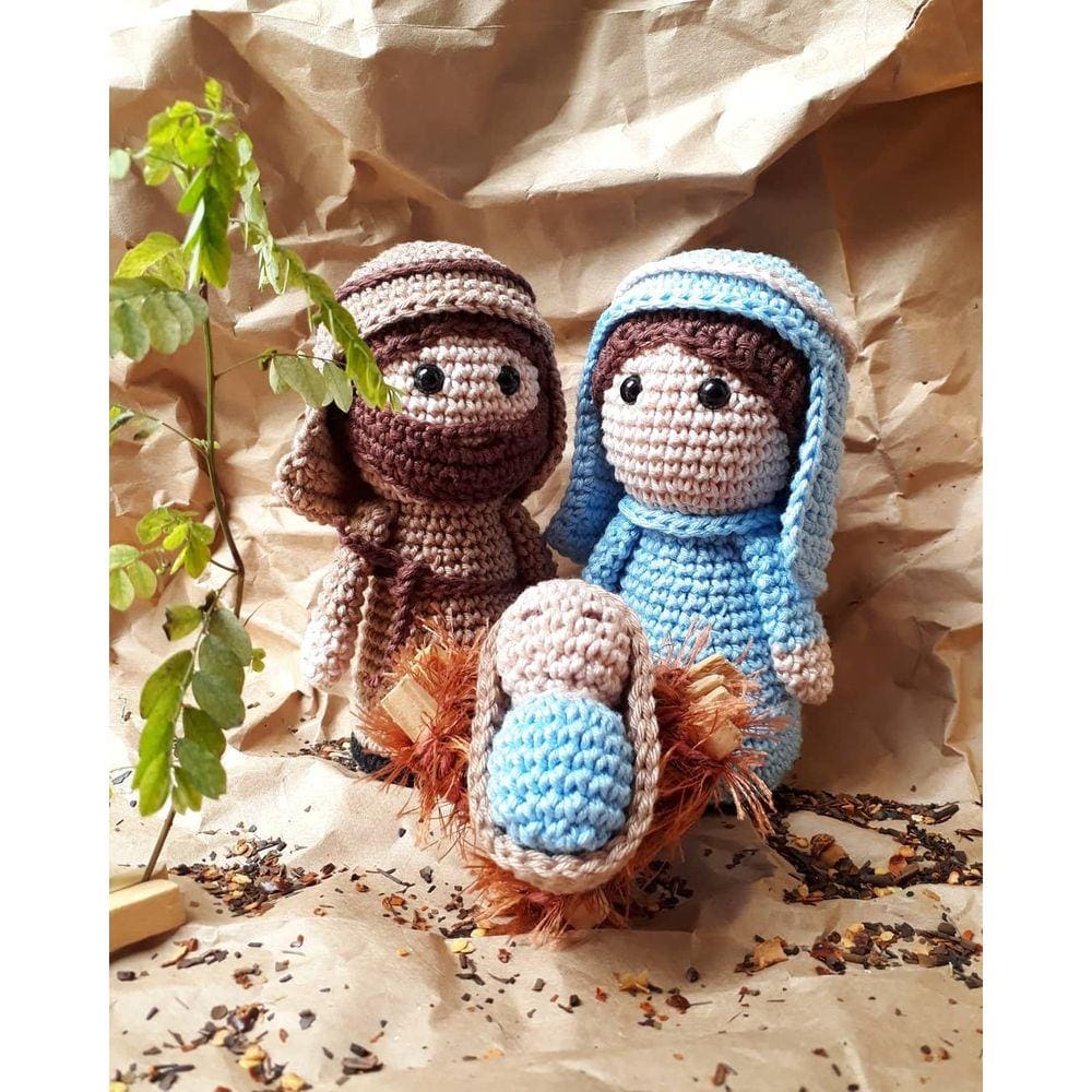 Família Sagrada Amigurumi