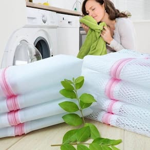 Kit 20 Sacos Protetor Lavar Roupa Delicada De Bebê 40X50