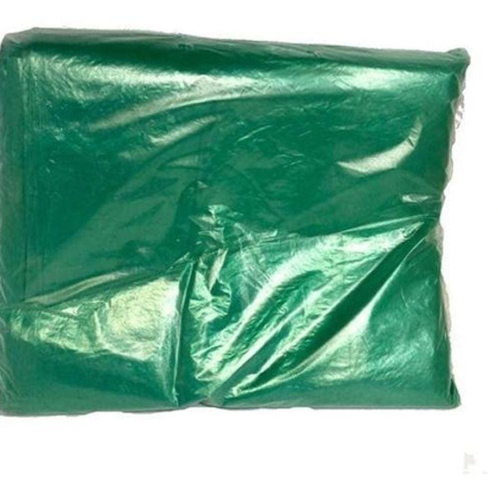Saco De Lixo 100 Litros Colorido Verde Comum Com 100 Unid.