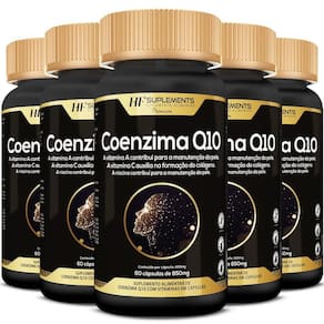 Kit 5x Coenzima Q10 Vitamin Complex 850 Mg 60 Caps