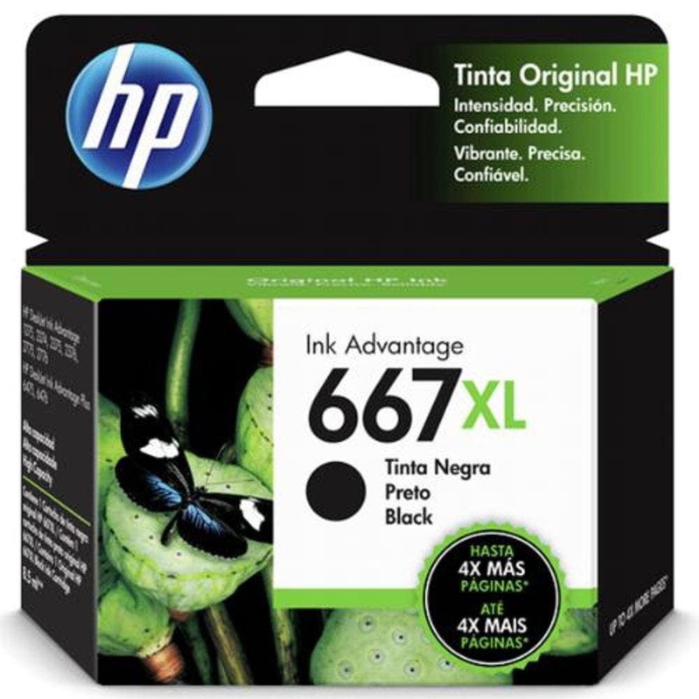Cartucho Hp 3Ym81ab Nº667xl Preto  Hp