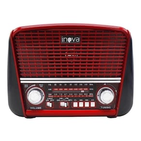 Rádio Retro Portátil Inova Rad-8391 Vermelho