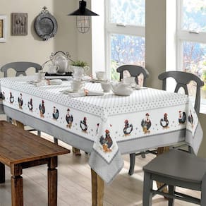 Toalha De Mesa Quadrada 8 Lugares 180X180Cm Dohler Clean Lia