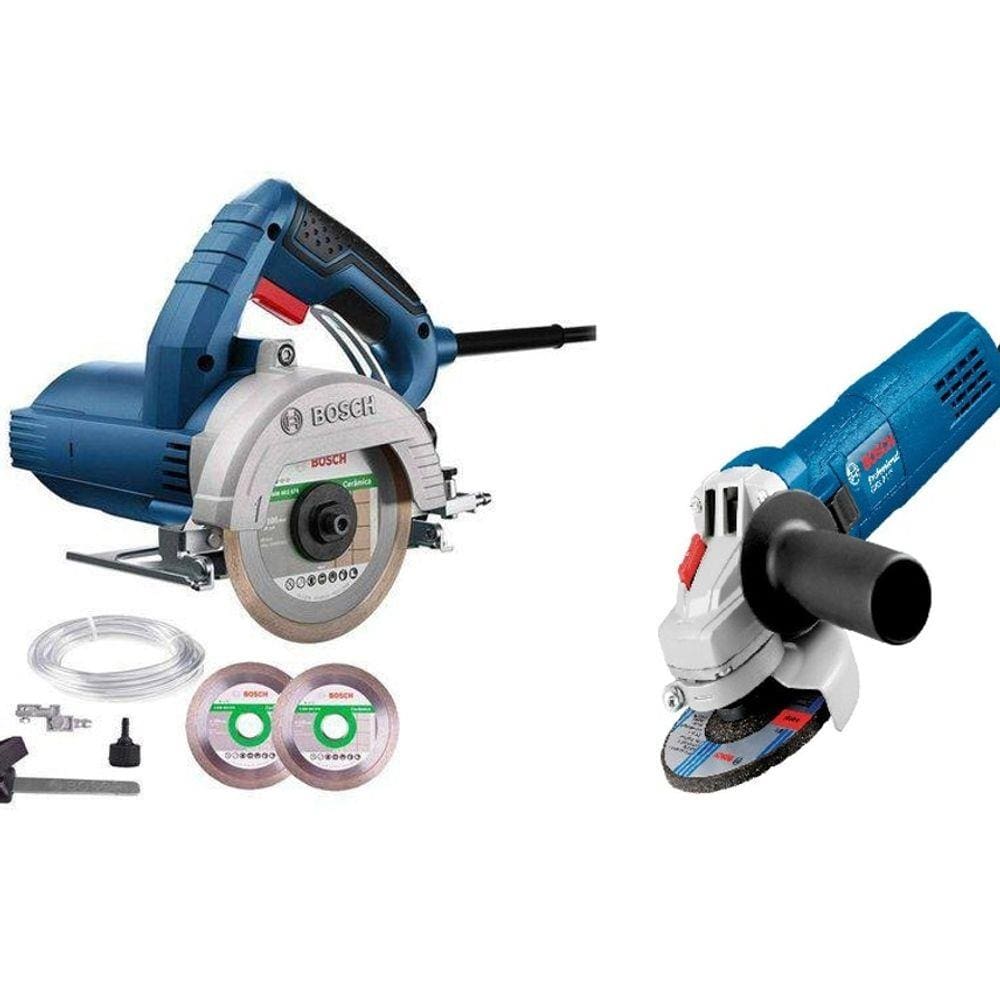 Kit Serra Mármore Legítimo E Esmerilhadeira 4.1/2 110v Bosch