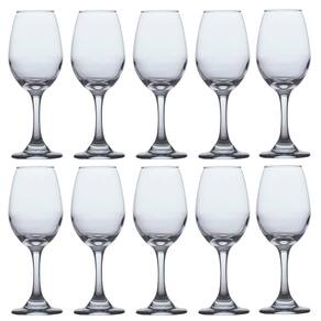 Conjunto 10 Taças de Vidro 318ml VINHO TINTO ÁGUA Cristal