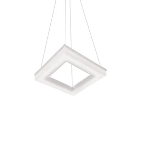 Lustre Pendente Newline Pixel 496 Led Bivolt Branco 3000K Luz Amarela