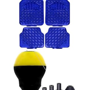 Tapete Azul Brilho Bola Cambio Amarela Nivus