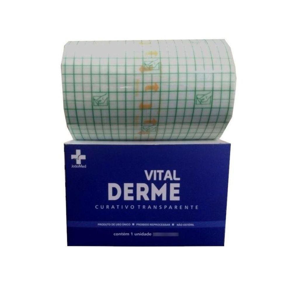 Filme Transparente 10X10Cm Rolo Vitalderme