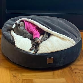 Cama Cave Cachorros Whippet com coberta GG 80x80