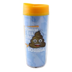 Copo Viagem Emoji Mesmo Se O Dia Está Uma... ZC 10022932