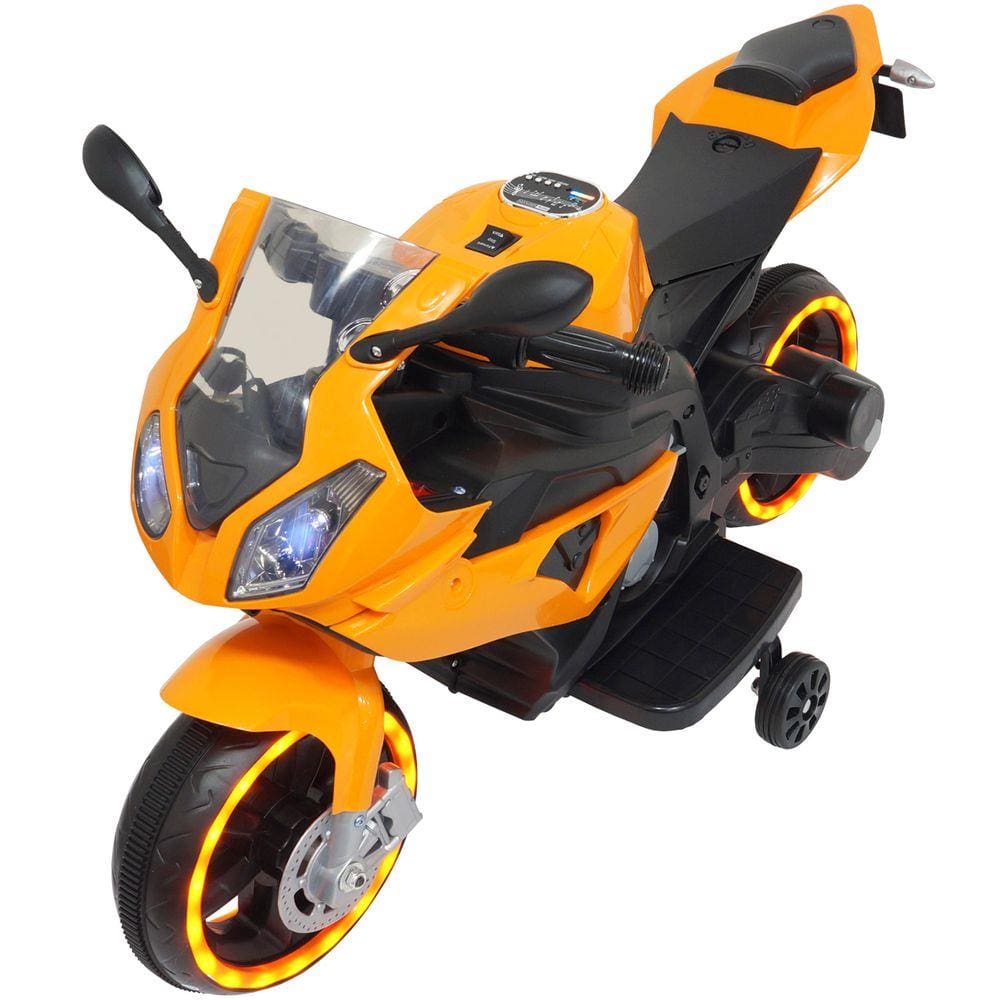 Mini Moto Motinha Elétrica Infantil Azul Cross 6v Luz Som