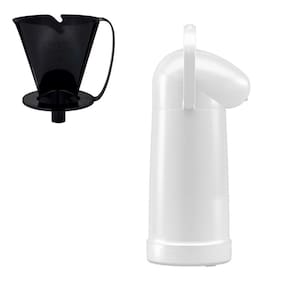 Kit Garrafa Térmica Nobile 1 Litro + Suporte Coador De Café 103 - Mor